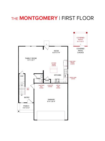 The Montgomery Floorplan First Floor