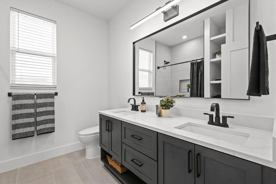 Bathroom Featuring a Double Vanity