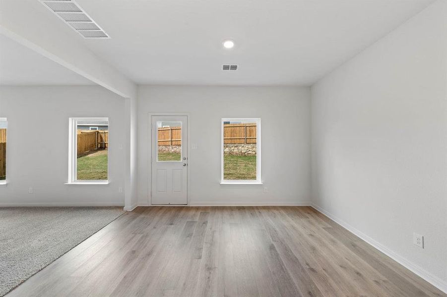 Dining room featuring light wood-type flooring