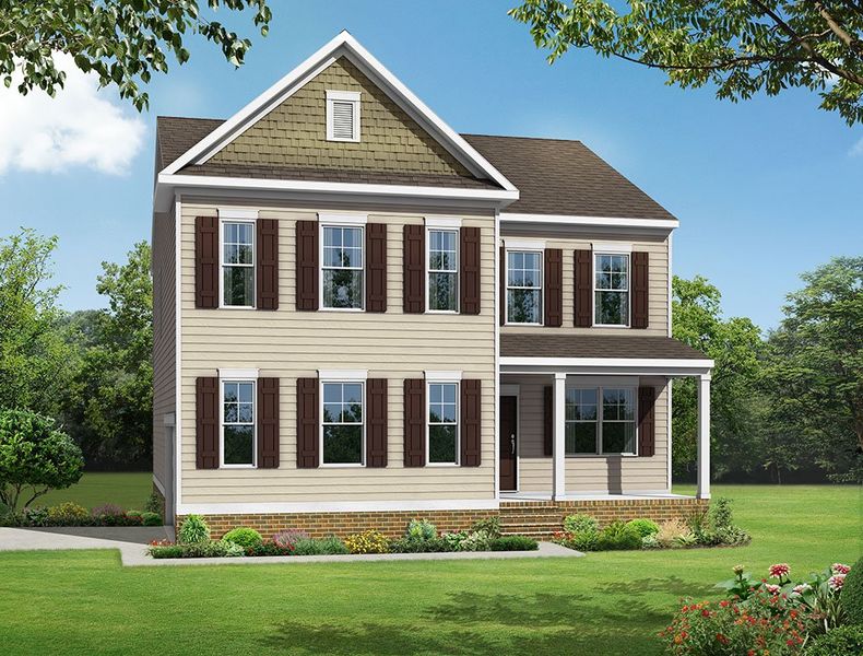 New construction Single-Family house Drexel, 150 Green Haven Boulevard, Youngsville, NC 27596 - photo