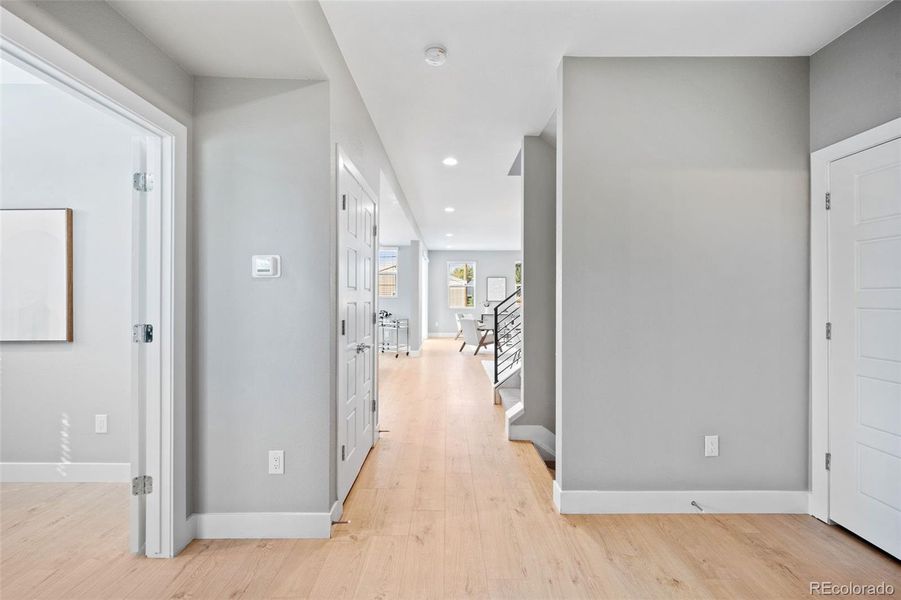 Lovely wide plank flooring.