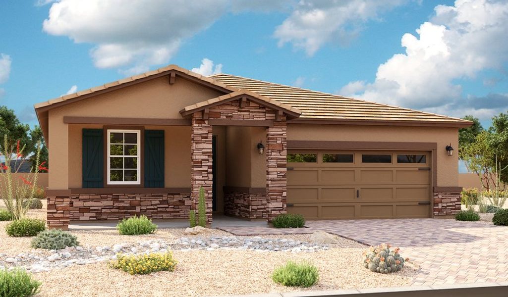 New construction Single-Family house 40431 W. Wade Drive, Maricopa, AZ 85138 Slate- photo