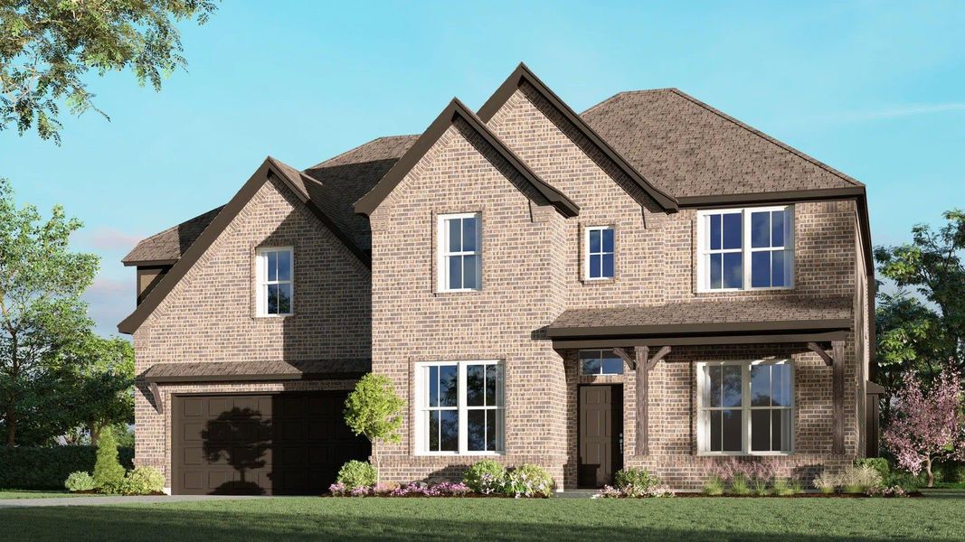 Elevation B | Concept 3135 at Abe's Landing in Granbury, TX by Landsea Homes