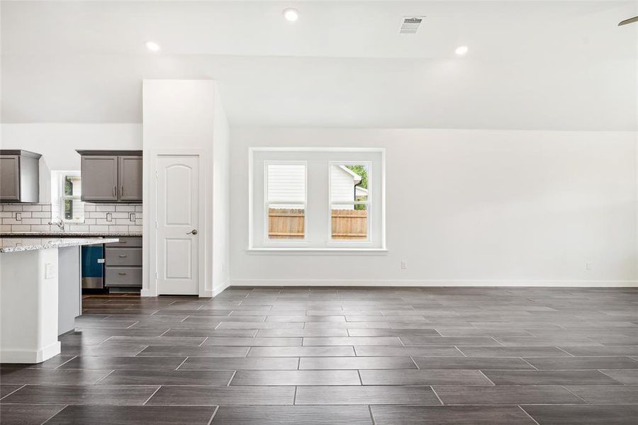 View of unfurnished living room