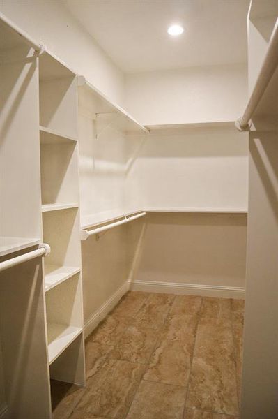 View of spacious closet