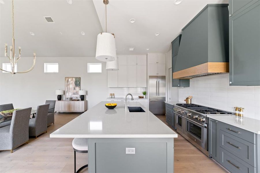 Look at all that storage in the custom cabinetry. All soft-close drawers and doors.