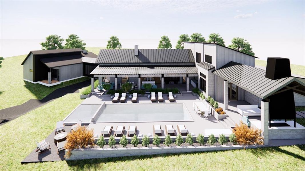 Exterior Backyard Rendering