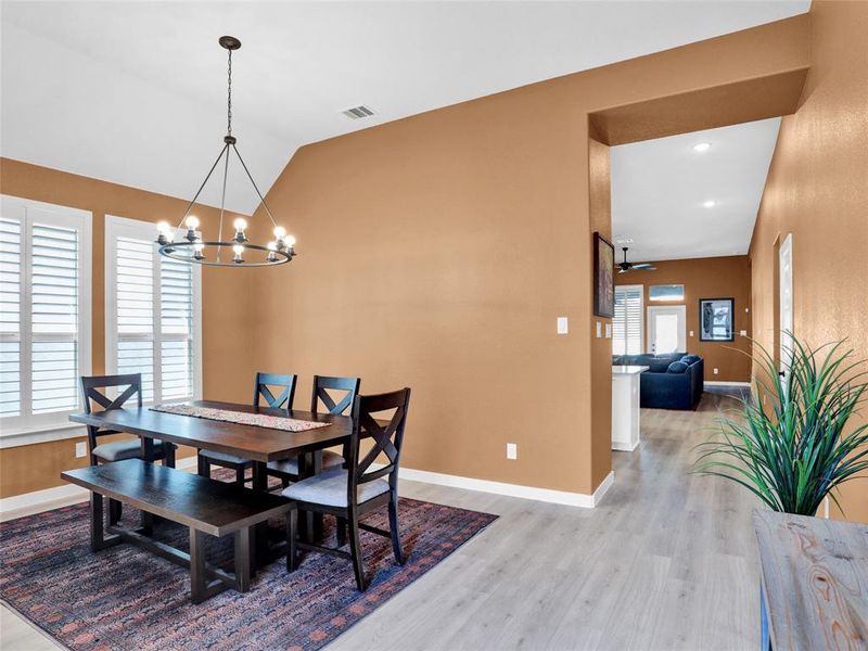 Beautiful formal dining area for all the entertaining.