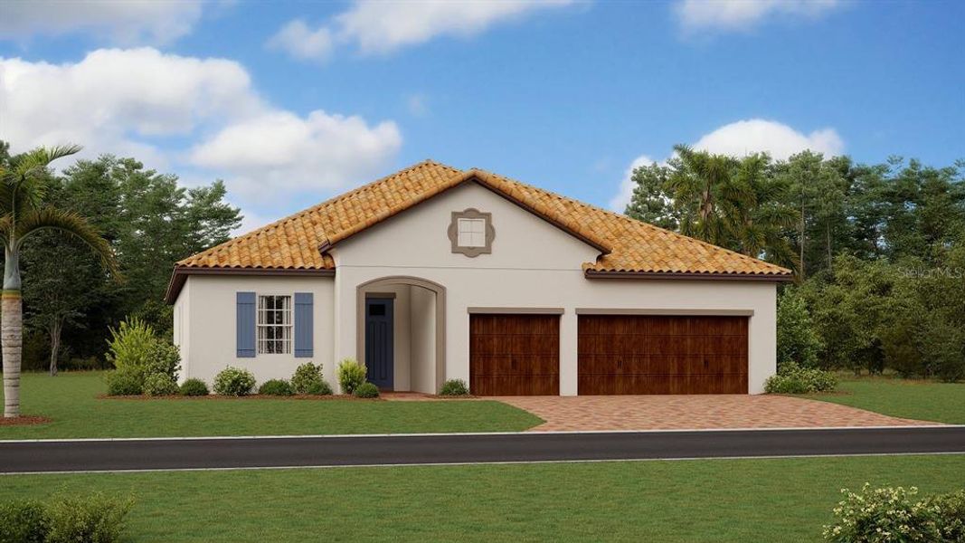 New construction Single-Family house 5520 Silent Crest Drive, Wimauma, FL 33598 Eventide II- photo