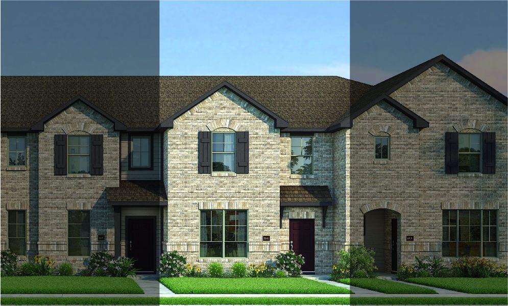 Travis with Elevation 5A Brick Exterior 2023 Townhomes