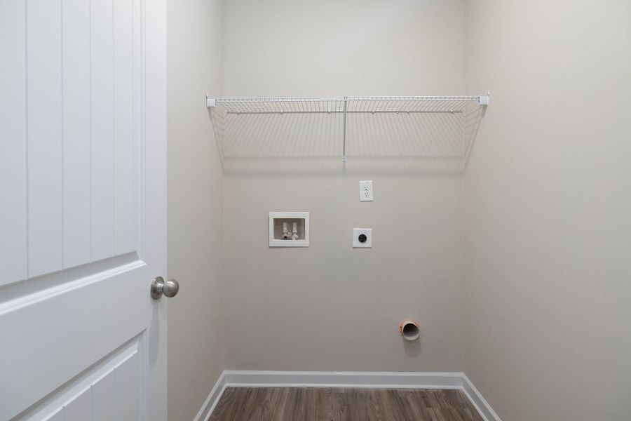 Second level laundry room