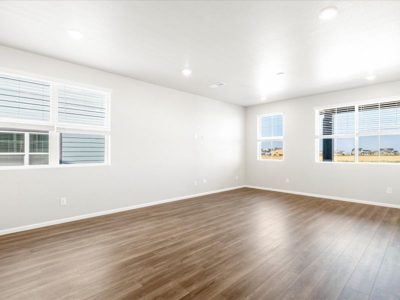 The Woodland floorplan interior image taken at a Meritage Homes community in Aurora, CO.