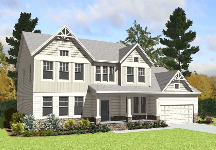 New construction Single-Family house Lexington II, 400 Cornwallis Road, Garner, NC 27529 - photo