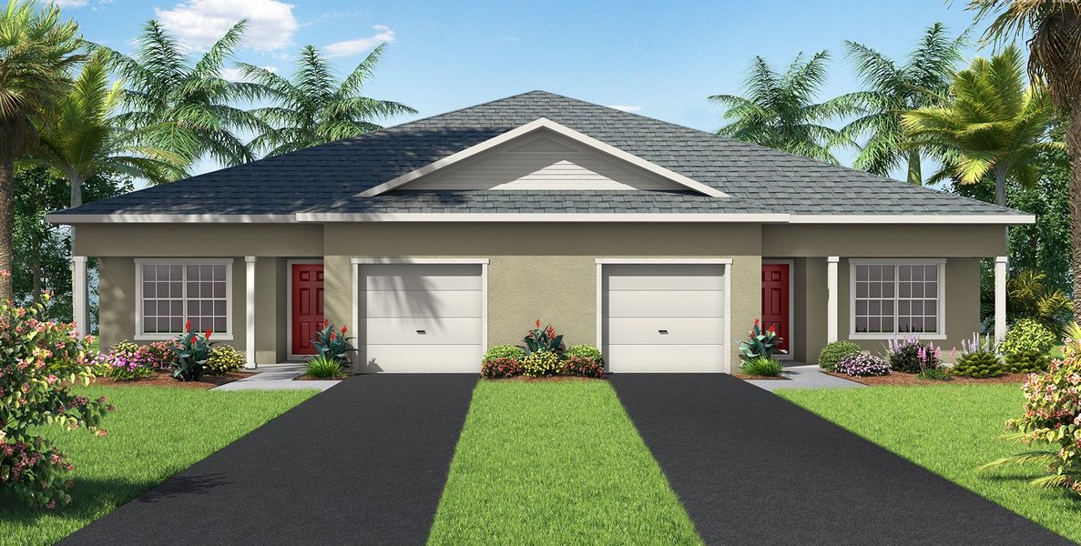 New construction Duplex house PH DUPLEX, 851 Vantage Street Southeast, Palm Bay, FL 32909 - photo