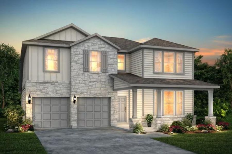Pulte Homes, Albany elevation 41 rendering