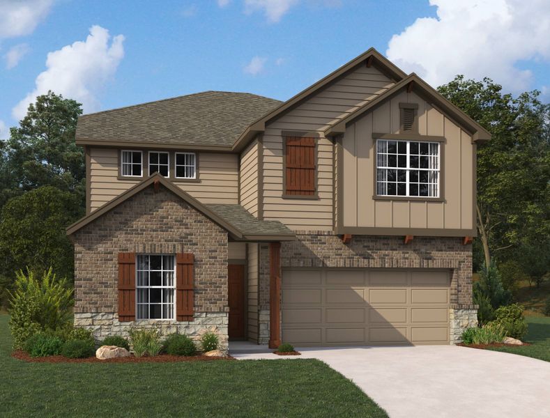 New construction Single-Family house Wyatt, 14743 Lower Pass, San Antonio, TX 78252 - photo