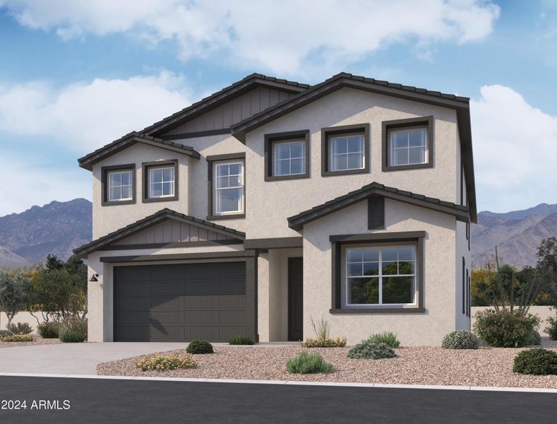 New construction Single-Family house 7632 W Saddlehorn Road, Peoria, AZ 85383 Daisy Homeplan- photo