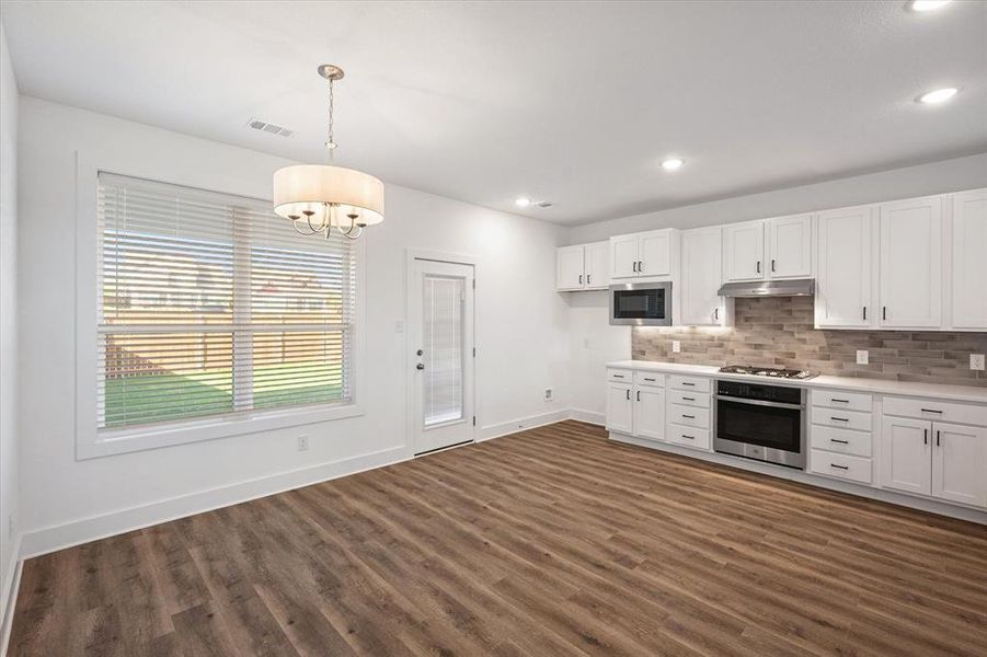 Kitchen and dining area