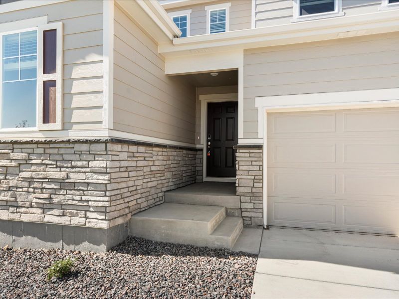 The Berthoud floorplan exterior image taken at a Meritage Homes community in Northern, Colorado.