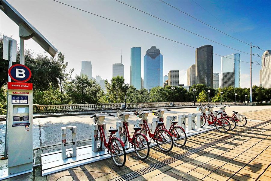 Rent a bike for the day or just for a trip into downtown or the biketrails nearby.