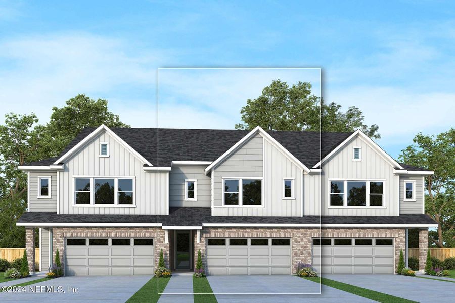 New construction Townhouse house 11105 Kinetic Court, Jacksonville, FL 32256 The Lively- photo