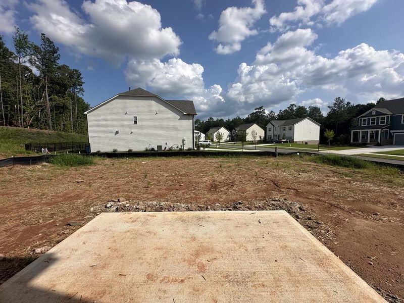 Rear Patio Construction Progress