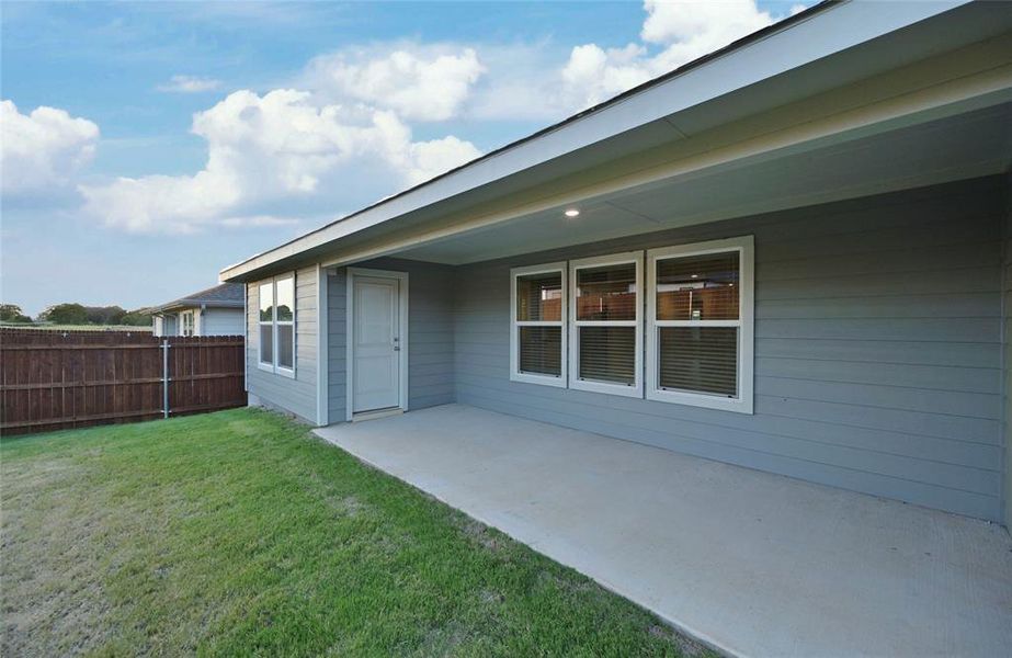 Covered back Patio