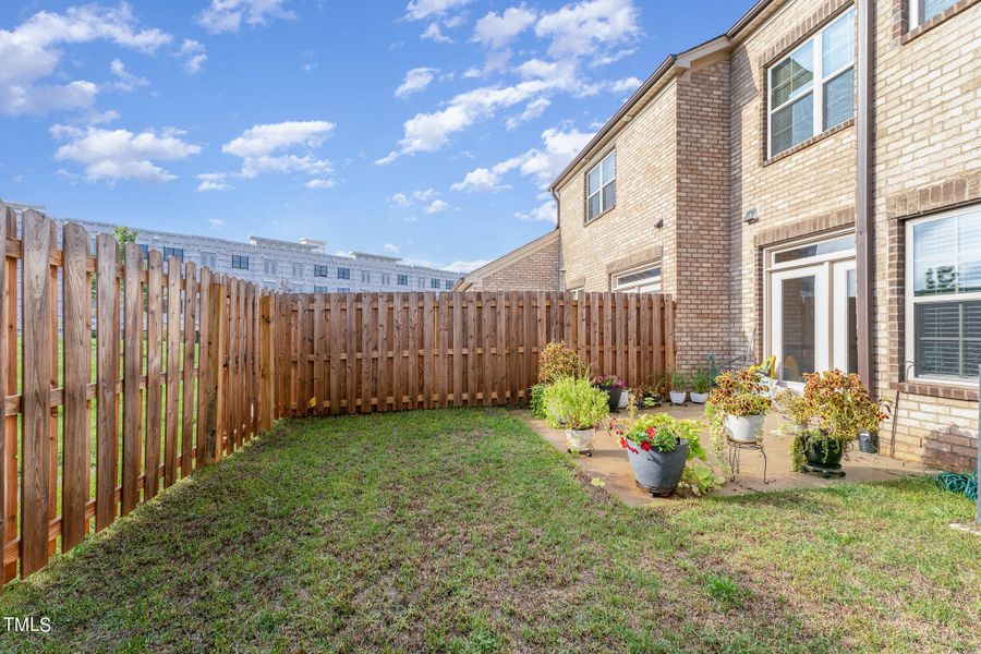 Fenced Back Yard/Patio