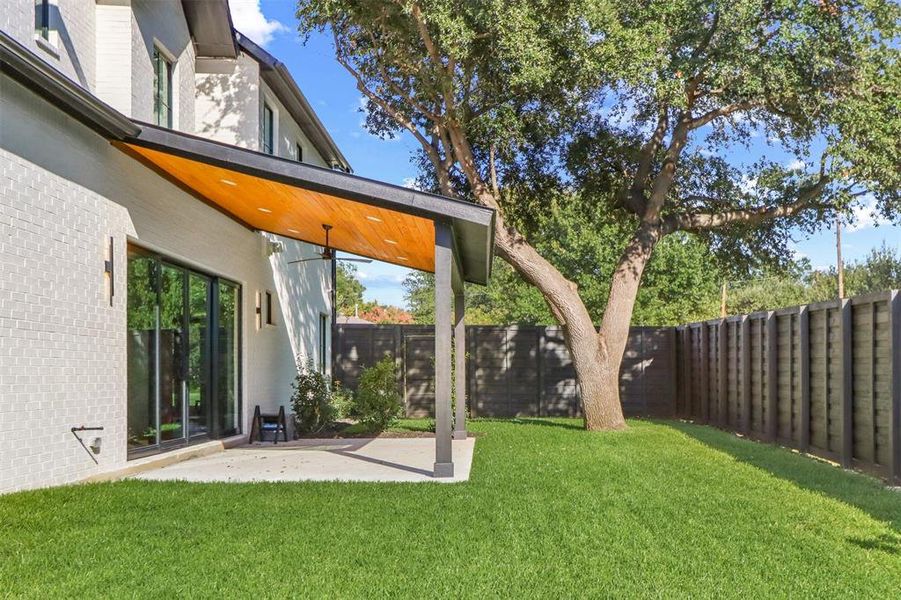 View of yard with a patio