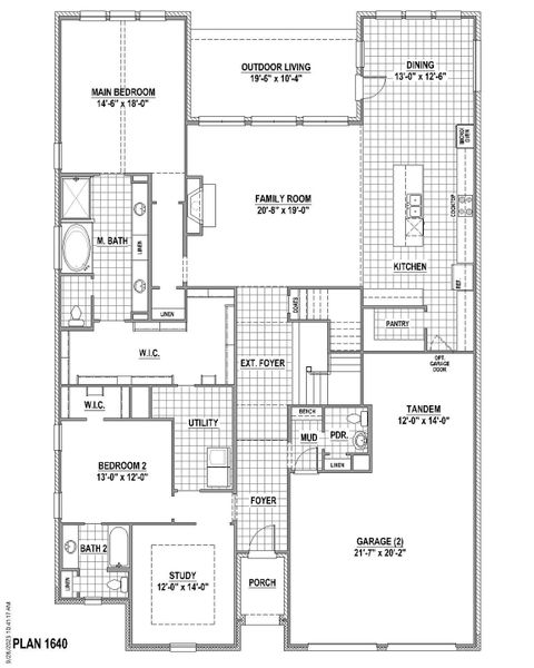 Plan 1640 1st Floor