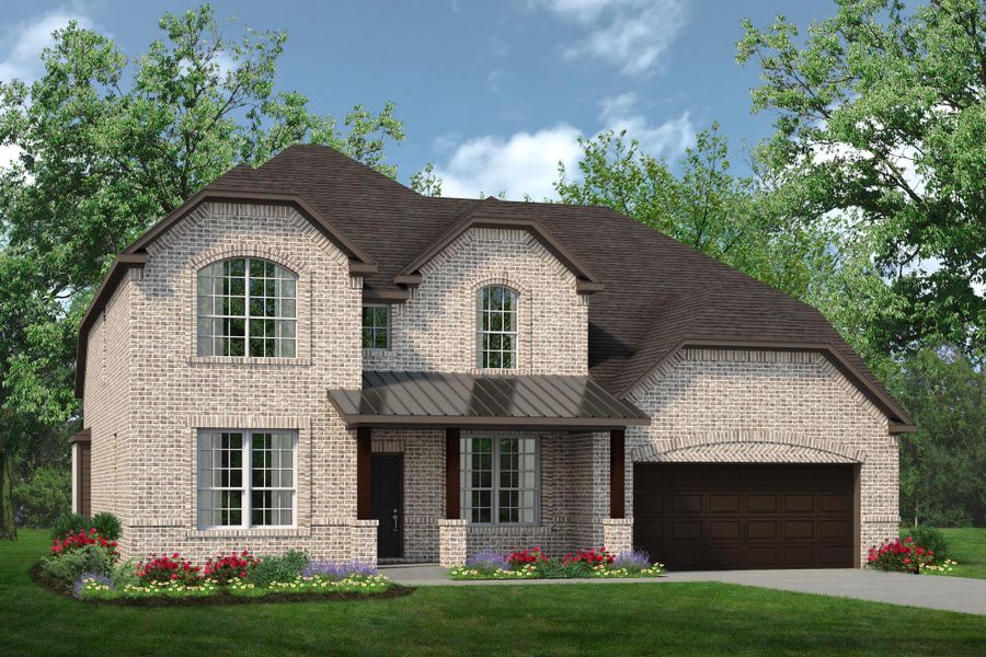 Elevation E | Concept 3218 at Belle Meadows in Cleburne, TX by Landsea Homes