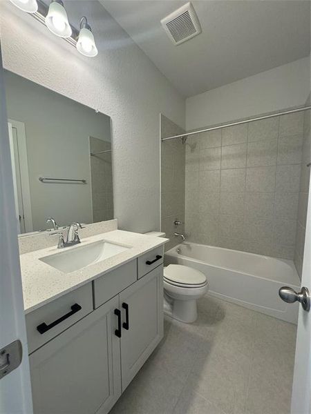 Beautifully designed secondary bathroom upstairs.