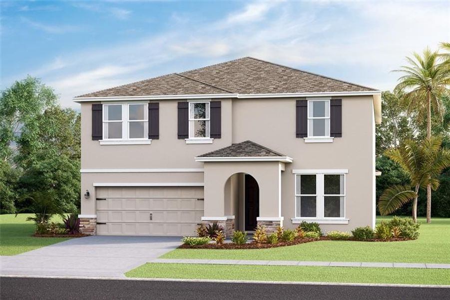 New construction Single-Family house 3522 Crescent Peak Way, Plant City, FL 33565 HEMINGWAY- photo
