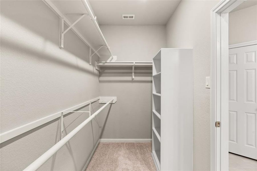 A view of your large walk-in closet
