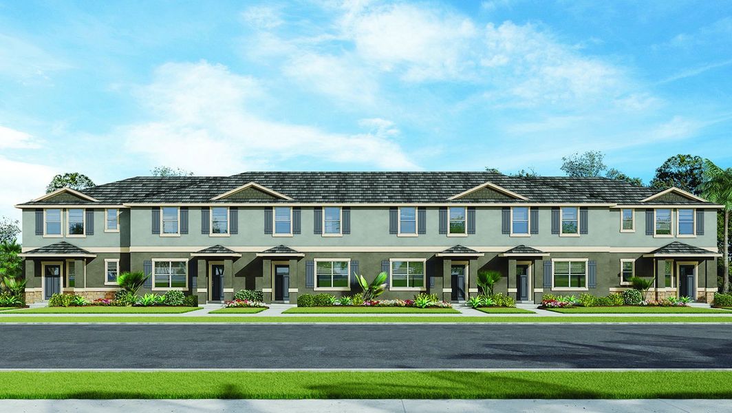 New construction Townhouse house Sandhill, 1508 Park Side Ave, Kissimmee, FL 34744 - photo