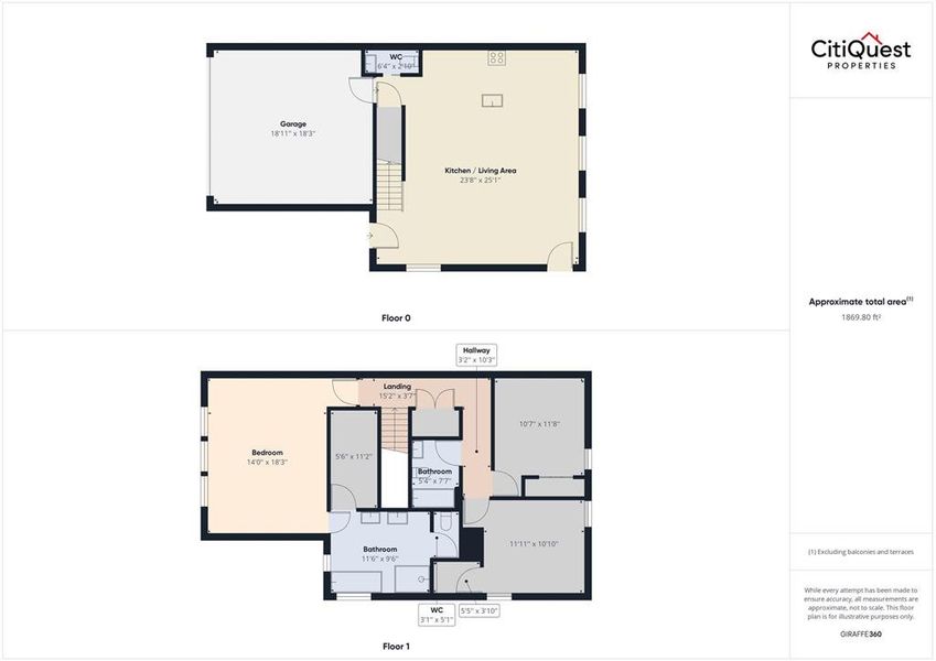 First and Second Floor Floor Plan