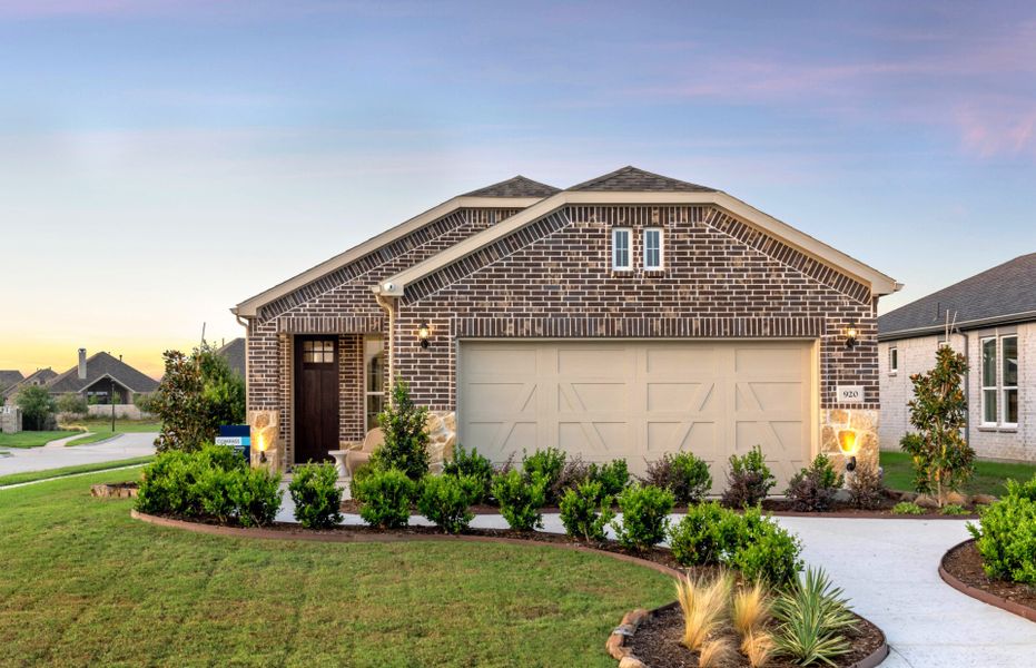 The Compass, a one-story home with 2-car garage