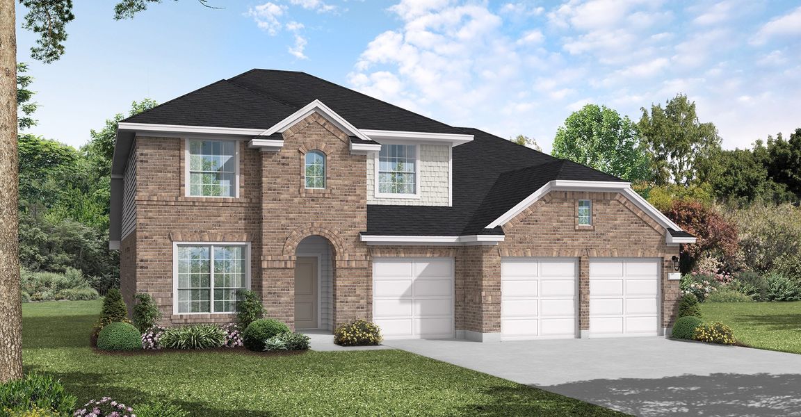 New construction Single-Family house 20925 Sika Deer Dr., Pflugerville, TX 78660 Logan II (3377-CM-50)- photo