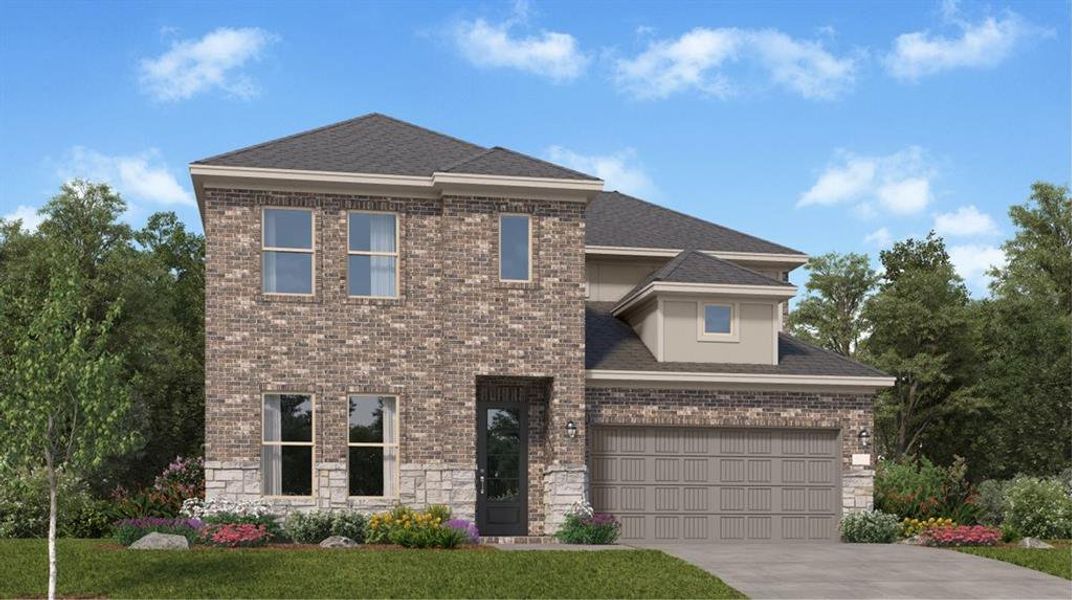New construction Single-Family house 31434 Warm Kindling Way, Fulshear, TX 77441 Post Oak- photo