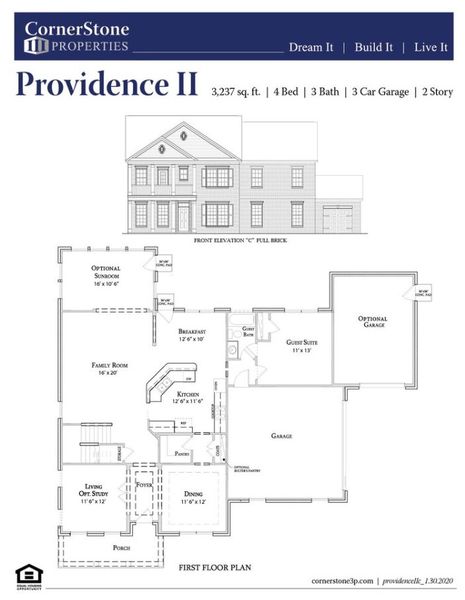 New construction Single-Family house Providence II, 3020 Prosperity Church Road, Charlotte, NC 28269 - photo