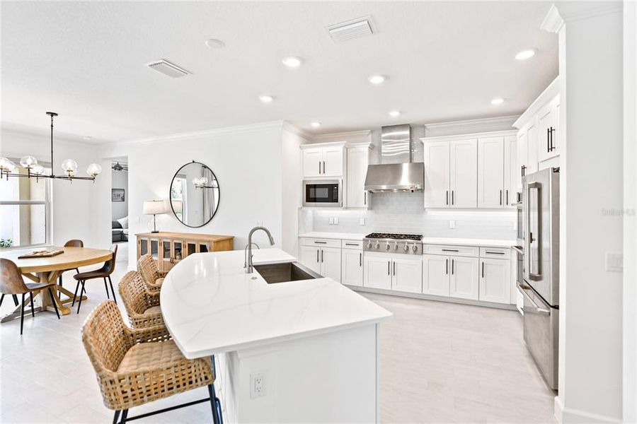 Gourmet Kitchen with Large Island