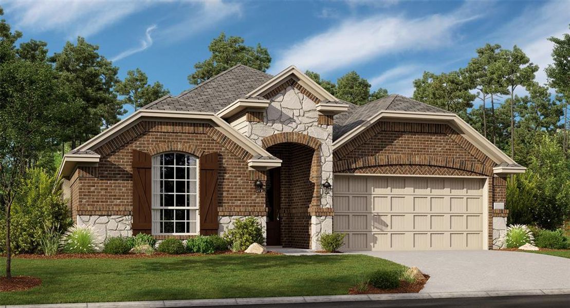 New construction Single-Family house 1205 Water Canna Drive, Fort Worth, TX 76247 Garnet- photo
