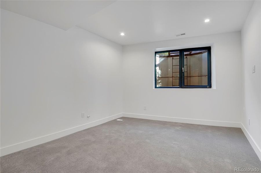 basement bedroom