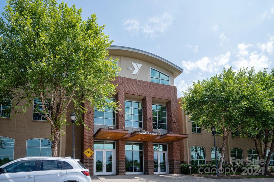 Enjoy a gym, sports, and pool at nearby Lowe's YMCA