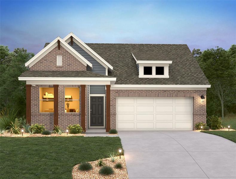 New construction Single-Family house 110 Pinyon Pine Pass, Hutto, TX 78634 Cartwright Homeplan- photo