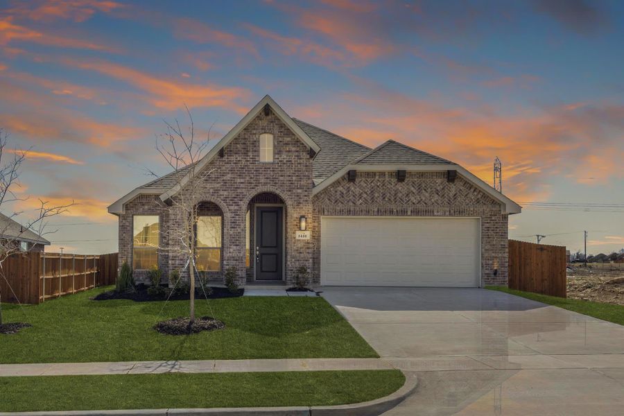 Elevation B | Concept 2065 at Hunters Ridge in Crowley, TX by Landsea Homes