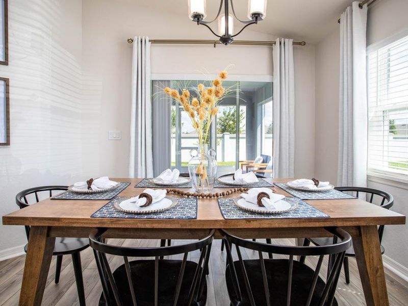 Enjoy meals in your sunny dining cafe - Parker home plan by Highland Homes