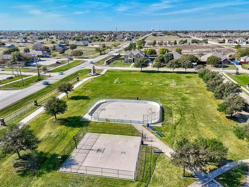 Birds eye view of property