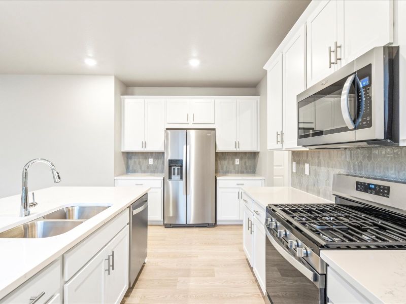 Berthoud floorplan interior image taken at Poudre Heights, a Meritage Homes community in Windsor, CO.