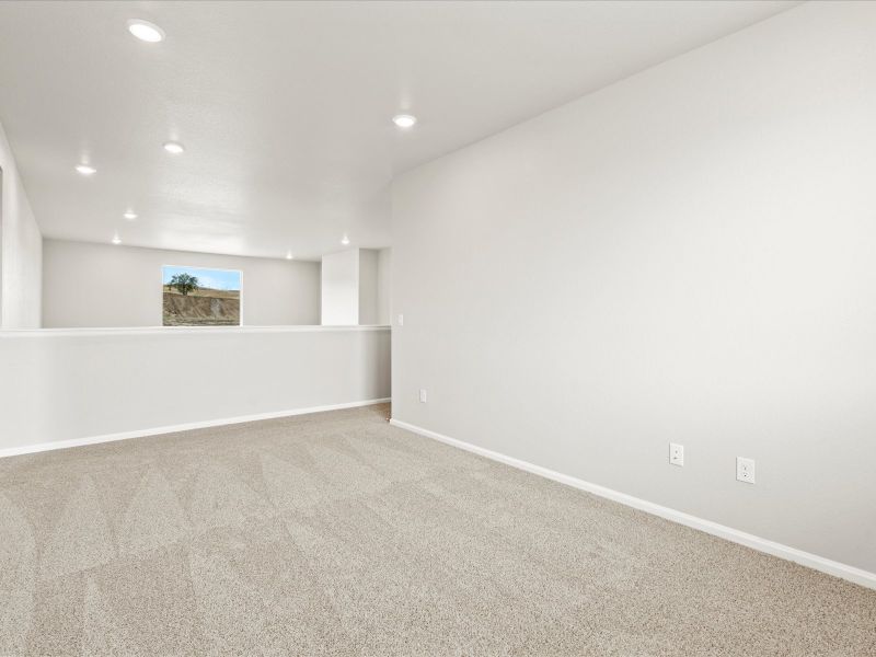 Fraser floorplan interior image taken at a Meritage Homes community in Northern Colorado.